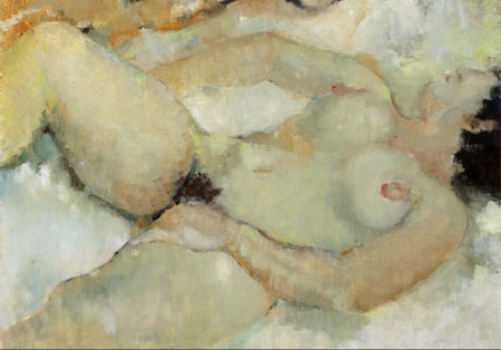 “No couché IV” (1965) Huile sur toile 92 X 65 Collection particulière, Paris