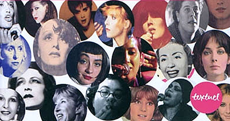 Détail de la couverture du livre « Les Femmes de la chanson », Editions Textuel