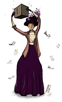 Portrait d'Hubertine Auclert par Florine Lacharme © Florine Lacharme