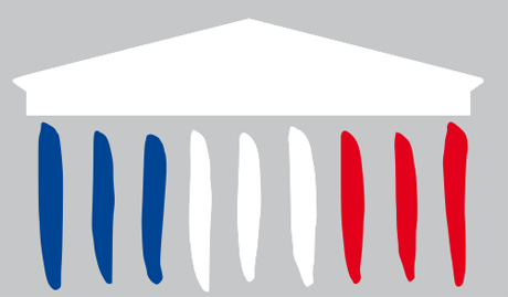 Détail du logo de l'Assemblée nationale