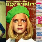 Montage de couvertures des magazines « Bonnes Soirées », « Mademoiselle âge tendre » et « Jeune et Jolie ».