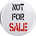 Badge de la campagne : "pas à vendre" © LEF
