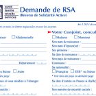 Formulaire de demande de RSA