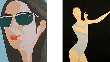 Alex Katz : Ada with Sunglasses, 1990 et Sarah 2011 © All images are copyright protected