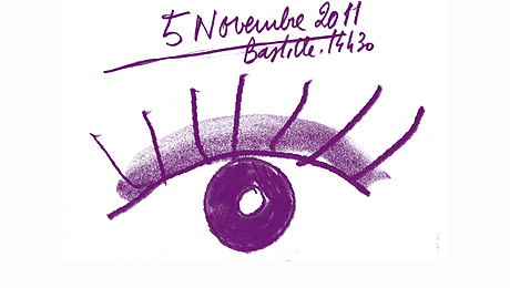 Détail de l'affiche de la manifestation du 5 novembre