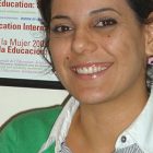 Nadia Shabana, dans les locaux de l'ITUC, à Amman.