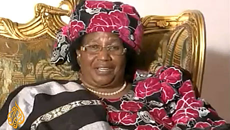 Joyce Banda, présidente du Malawi