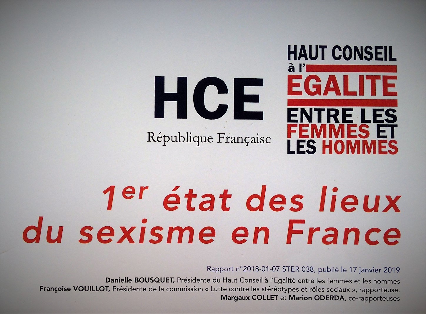 You are currently viewing Le Haut Conseil à l’Egalité publie le 1er état des lieux du sexisme en France