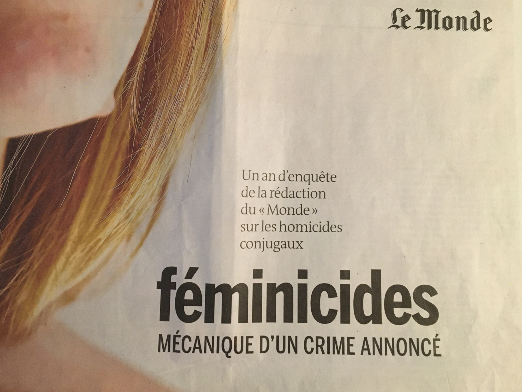 You are currently viewing Merci aux journalistes du Monde pour le dossier Féminicides mais…