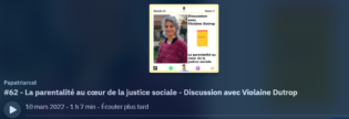 Lire la suite à propos de l’article La parentalité au cœur de la justice sociale – Discussion avec Violaine Dutrop